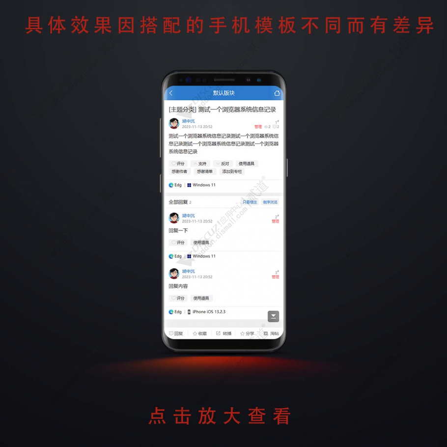 discuz帖子系统浏览器信息截图2 discuz帖子系统浏览器信息截图2
