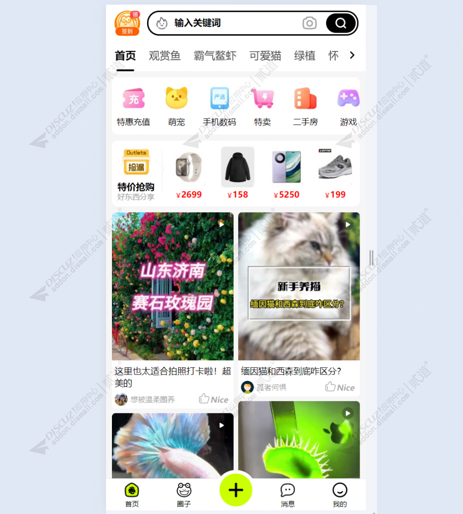 discuz短视频圈子社交截图1 discuz短视频圈子社交截图1