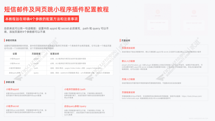 discuz短信及网页跳小程序截图1 discuz短信及网页跳小程序截图1