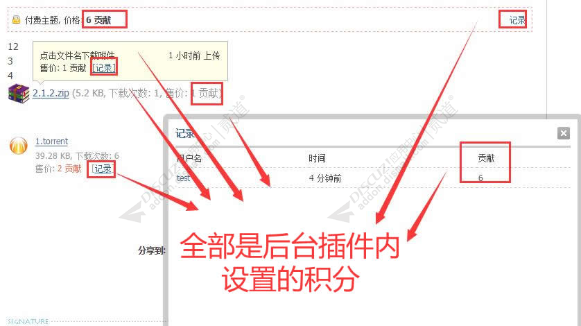 discuz版块交易积分自定义截图2 discuz版块交易积分自定义截图2