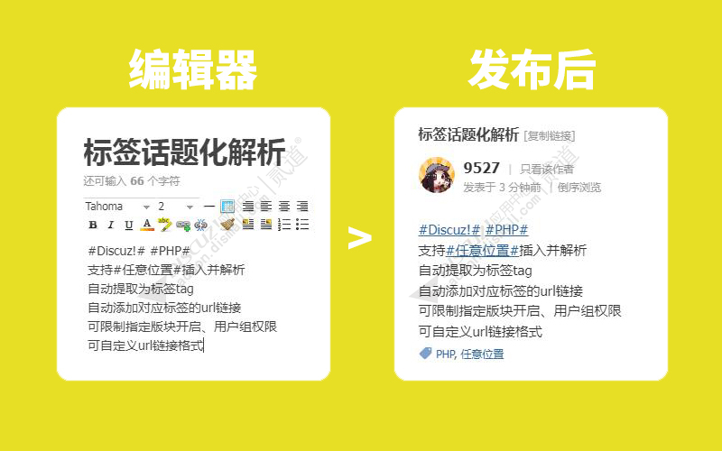 discuz标签话题化解析截图1 discuz标签话题化解析截图1