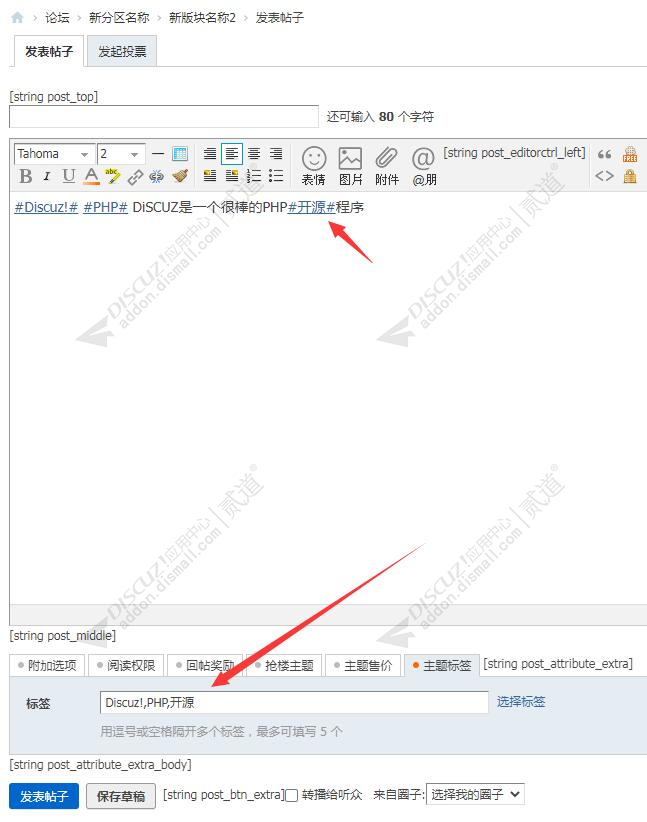 discuz标签话题化解析截图2 discuz标签话题化解析截图2