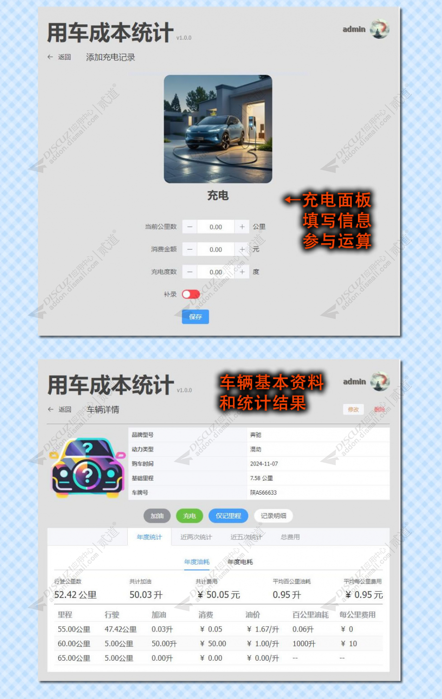 discuz用车成本统计截图2 discuz用车成本统计截图2