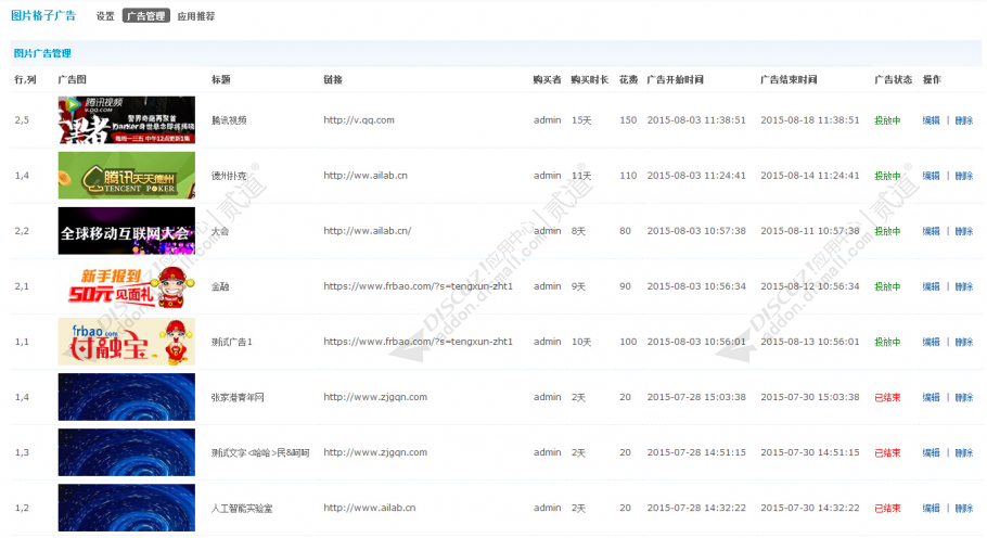 discuz图片格子广告截图2 discuz图片格子广告截图2