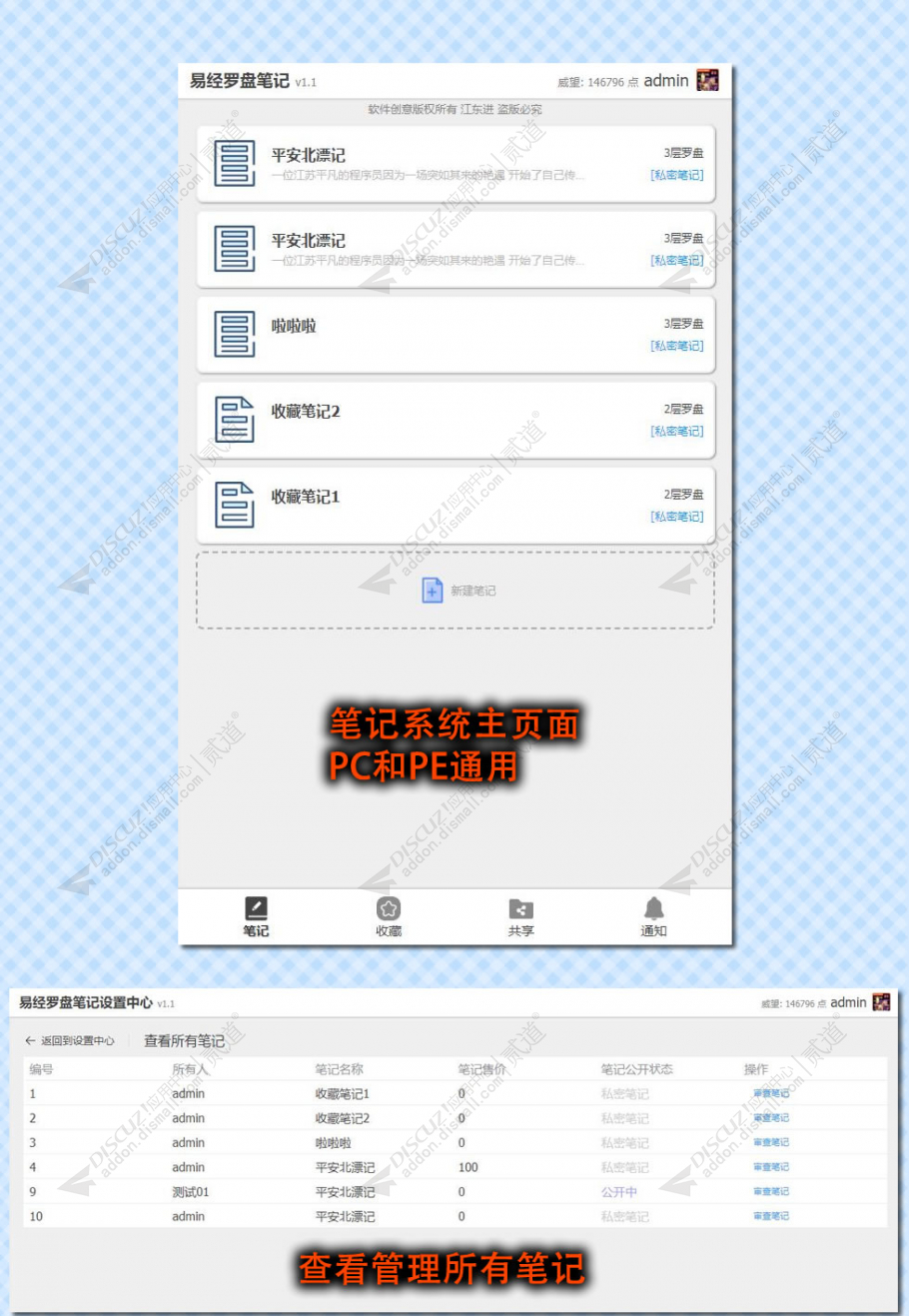 discuz易经八卦笔记系统截图1 discuz易经八卦笔记系统截图1