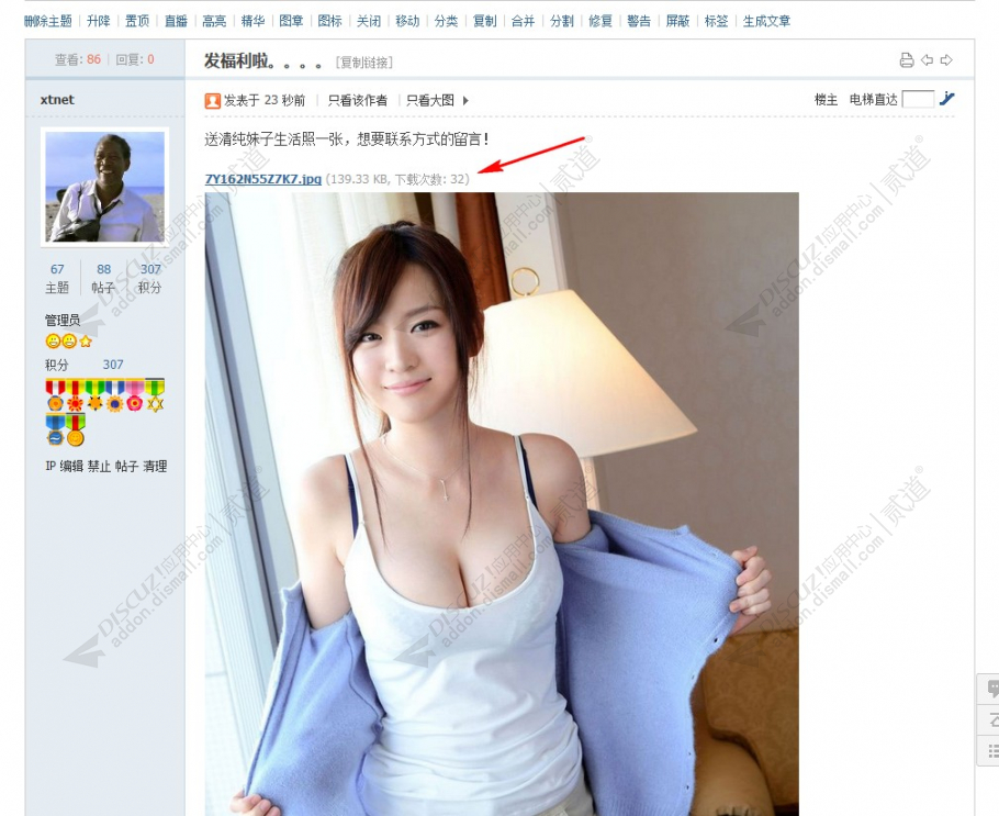 discuz附件虚拟下载数截图2 discuz附件虚拟下载数截图2