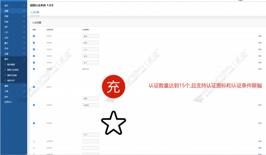 discuz超级认证系统截图2 discuz超级认证系统截图2