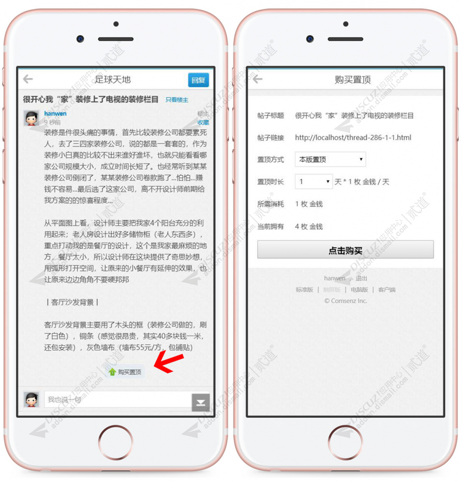 discuz帖子置顶购买截图3 discuz帖子置顶购买截图3